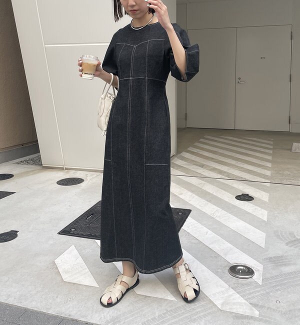 パネル切替ステッチワンピース|CAPRICIEUX LE'MAGE(カプリシュ ...