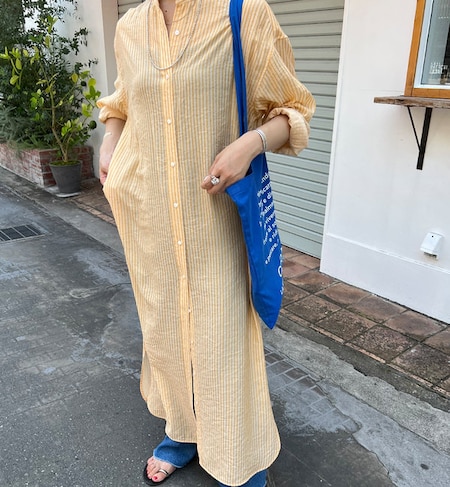 ストライプロングシャツワンピース Shenery シーナリー の通販 アイルミネ ストライプロングシャツワンピース Shenery シーナリー の通販 アイルミネ