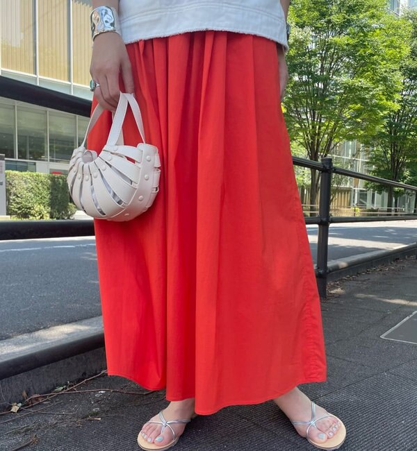 タックギャザーカラーロングスカート|SHENERY(シーナリー)の通販
