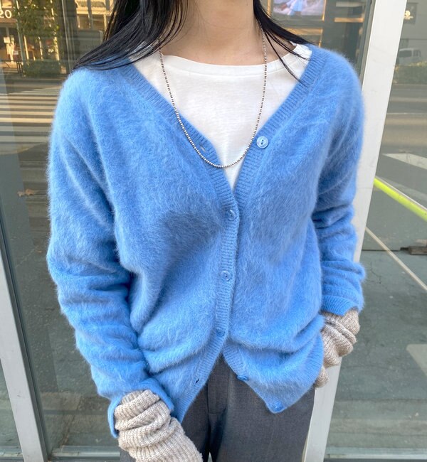 ファーカシミヤ3WAYニットカーディガン