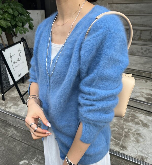 ファーカシミヤ3WAYニットカーディガン