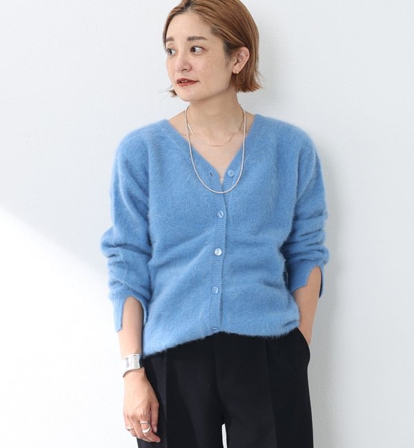 ファーカシミヤ3WAYニットカーディガン