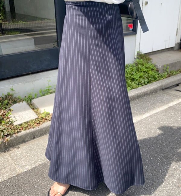 【新品】SHENERY ストライプロングスカート