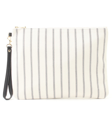 ＴＲストライプＺＩＰクラッチバッグ