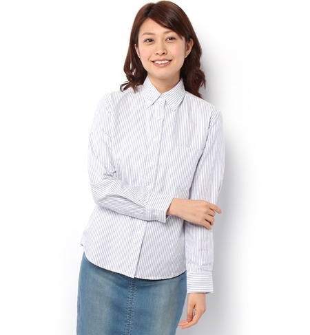 ＯＸボタンダウンストライプシャツＬ／Ｓ