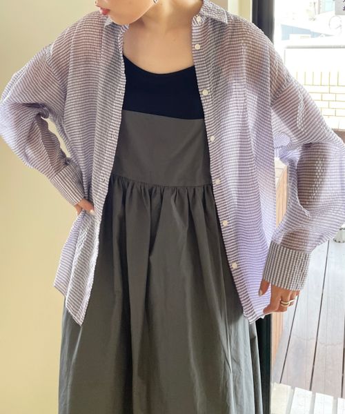 シアーシャツロングスリーブ