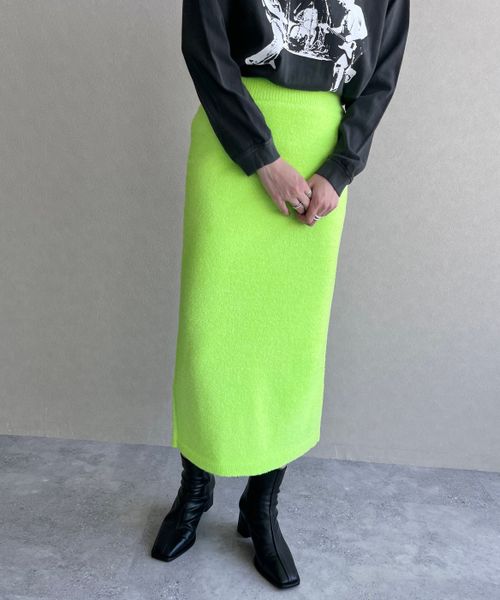 シャギーラメニットスカート|LOWRYS FARM(ローリーズファーム)の通販