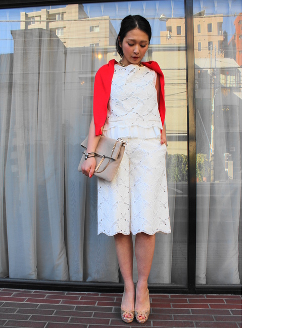 【non-no8月号掲載】つぼみレースブラウス