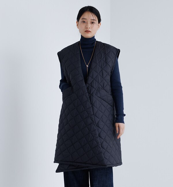 【Yarmo】 Quilted Gillet　キルティング ジレ