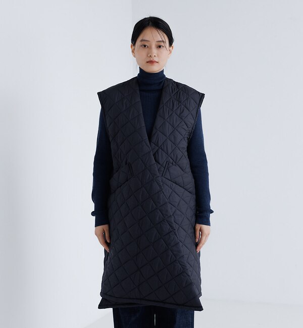 【Yarmo】 Quilted Gillet　キルティング ジレ