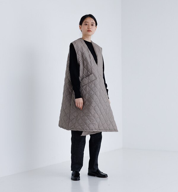 【Yarmo】 Quilted Gillet　キルティング ジレ