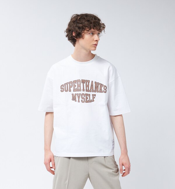 別注SUPERTHANKS(スーパーサンクス) カレッジ ロゴ Tシャツ|ABAHOUSE(アバハウス)の通販｜アイルミネ