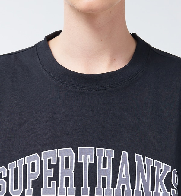 別注】SUPERTHANKS(スーパーサンクス) カレッジ ロゴ Tシャツ|ABAHOUSE ...