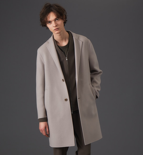 【新品タグ付 定価約5万】ALLSAINTS スタンドカラー チェスター コート