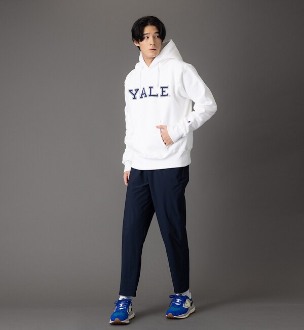 Champion】YALE ロゴ リバースウィーブ フーデッドスウェットシャツ