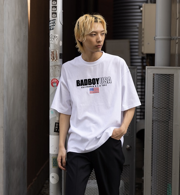 【BADBOY / バッドボーイ】USA ロゴ パロディ Tシャツ