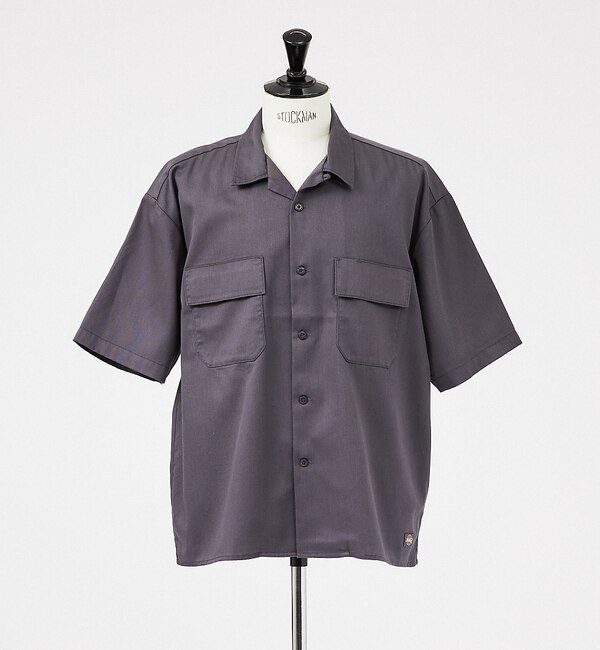 Dickies /ディッキーズ WORK SHIRT/セットアップ/半袖 オープ|ABAHOUSE