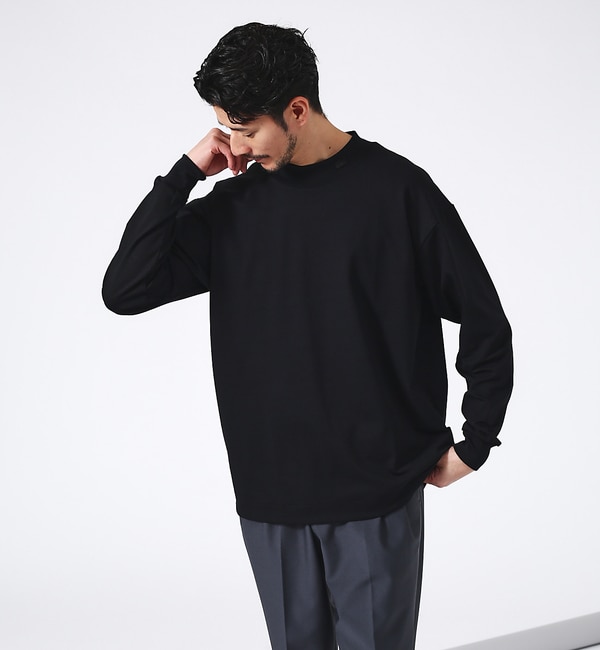 LACOSTE】カノコ モックネック 長袖Tシャツ|ABAHOUSE(アバハウス)の