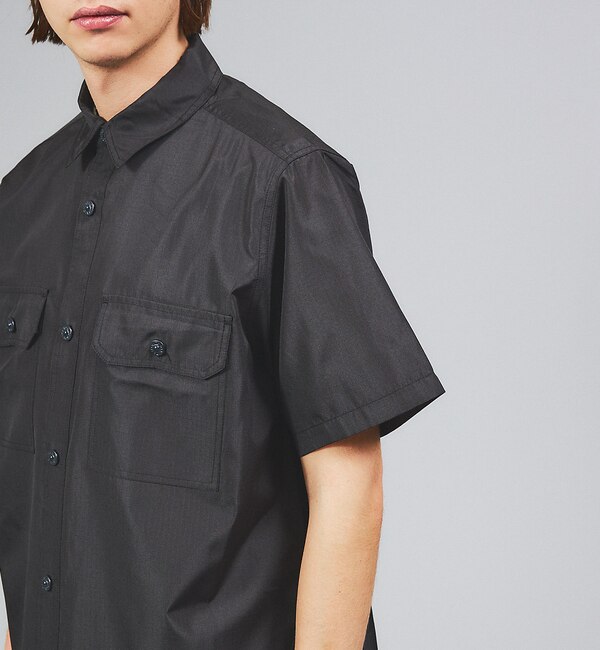 TAION / タイオン】MILITARY HALF SLEEVE SHIRT|ABAHOUSE(アバハウス