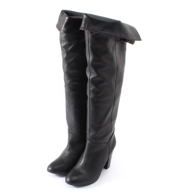 leather knee-high boots