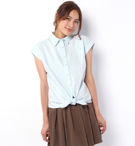 タイプライター前結びシャツ