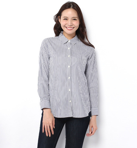 ストライプベーシックシャツ