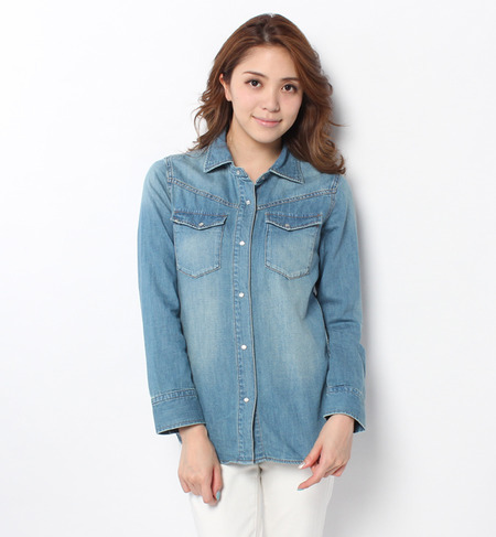 【ルージュ・ヴィフ ラクレ/Rouge vif la cle】 デニムシャツ [送料無料]