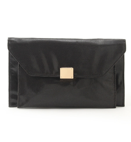 フェイクレザークラッチ