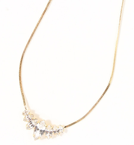 シンプルビジューネックレス