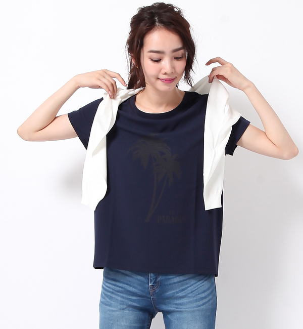 PALM TREE布帛Tシャツ