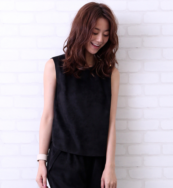 【ルージュ・ヴィフ ラクレ/Rouge vif la cle】 スエードブラウス [送料無料]