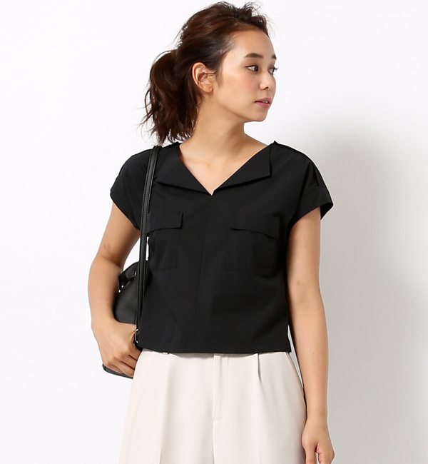 【ルージュ・ヴィフ ラクレ/Rouge vif la cle】 ポケットポイントブラウス [送料無料]