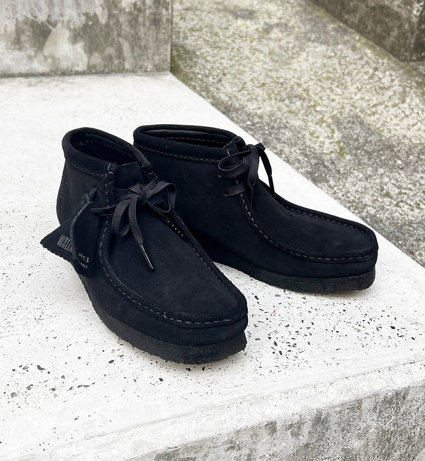 Clarks ワラビー ローカット スエード ブラック 黒