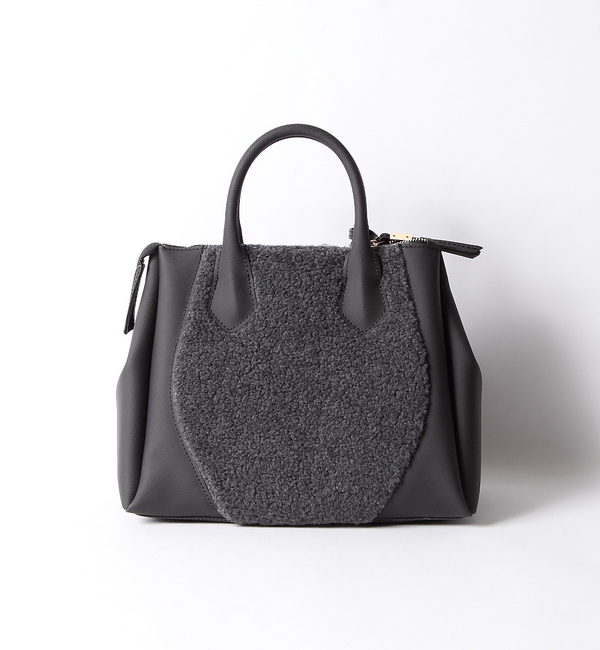 【ピシェ アバハウス/Piche Abahouse】 GIANNI CHIARINI ラバー×ボアボストンバッグ [送料無料]