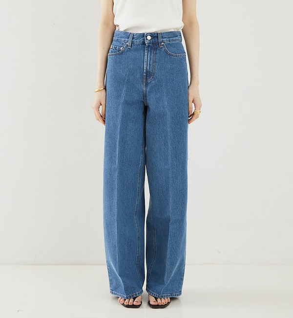 【TOTEME】Wide Leg Denim／ワイドレッグデニム