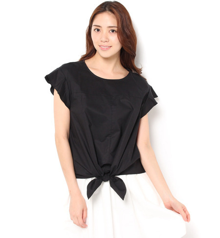 ウエストリボンタイブラウス