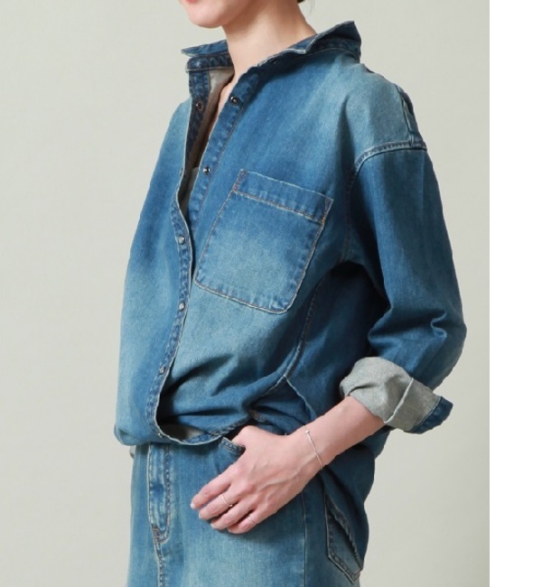 【ティアラ/Tiara】 【WEEKEND de Tiara】デニム２ＷＡＹシャツ [送料無料]