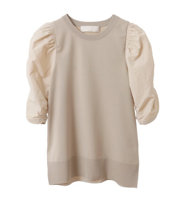 【MARILYN MOON】polyester knit blouse/4232-147
