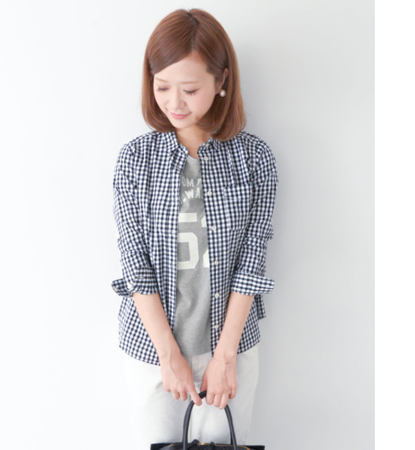 DOORS ギンガムベーシックコットンシャツ