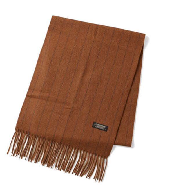 UR CHALK STRIPE CASHMERE MUFFLER