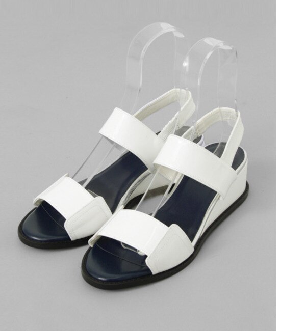 UR UNDER BAR RAW.@MINIMALISTIC Enamel Flat Sandals