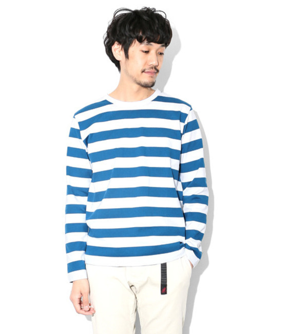 DOORS クルーネック Border ロングスリーブ Tシャツ