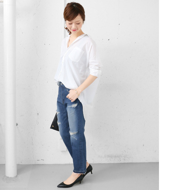 DOORS ハイカウントワイドシャツ