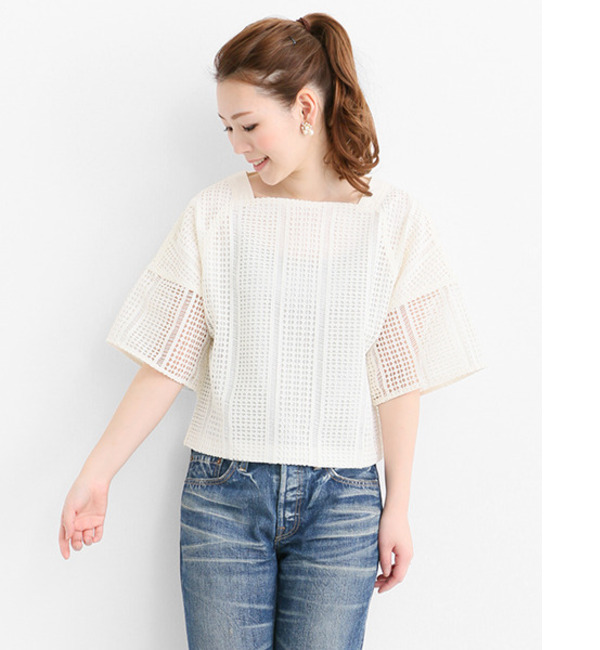 ROSSO レースプルオーバー