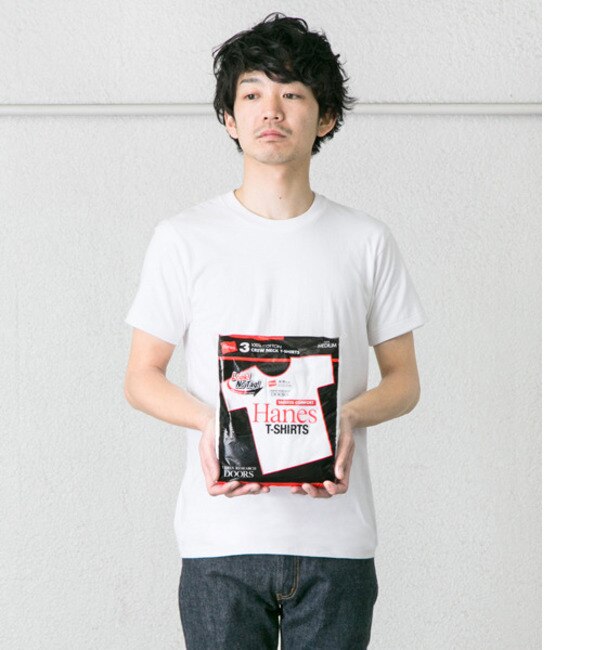 【アーバンリサーチ/URBAN RESEARCH】 DOORS Hanes×DOORS 別注3P-Tシャツ [送料無料]