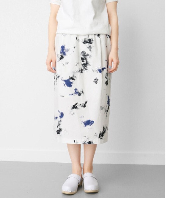 DOORS mizuiro-ind print skirt