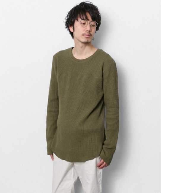 Sonny Label ビックワッフルロングTシャツ