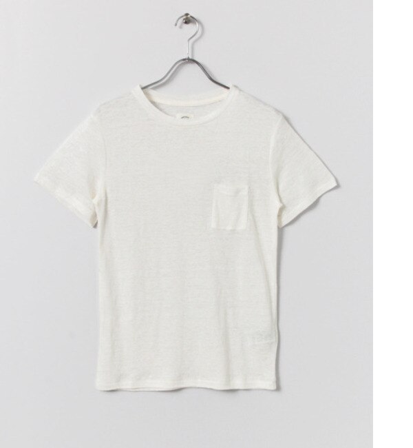 UR LINEN クルーネック POCKET Tシャツ