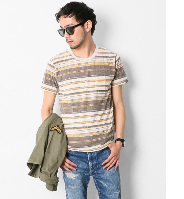 Sonny Label USD加工ビンテージボーダーTシャツ