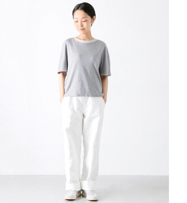 かぐれ AURALEE FINX LINEN OX BELT PANTS